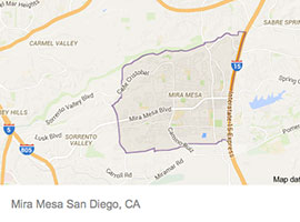 Mira Mesa map